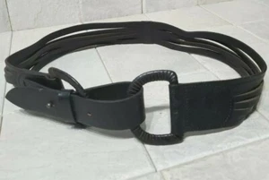 Vtg. LP Linea Pelle Collection Leather Waist Belt Handmade Strappy Med. WD06924  - Picture 1 of 7