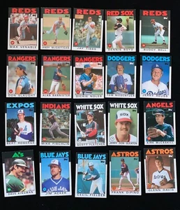 Topps 1986 MLB Baseball Cards - 55 total - Picture 1 of 3