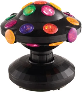 Cheetah G017DA 6 Inch Revolving Disco Ball, W/ 43 Coloured Beams & Rotation - Picture 1 of 3