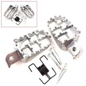 1 par de estriberas anchas de aluminio para motocross reposapiés pedal - Imagen 1 de 8