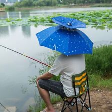 77cm Rain Sun Shade Umbrella Cap Headwear Cap Head Hat  Fishing Camping Supplies
