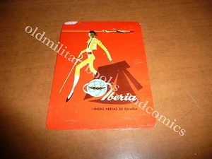 IBERIA LINEAS AEREAS VECCHIO ADESIVO OLD STICKER FLUGLINIE AUFKLEBER CIRCA 1960 - Picture 1 of 1