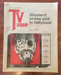 De colección 1978 Cleveland distribuidor sencillo Ghoulardi TV primer plano inserto de revista - Imagen 1 de 2