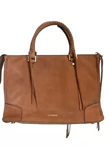 Rebecca Minkoff Regan Satchel Saddle Brown/ MSRP $345/ VGUC - Picture 1 of 12