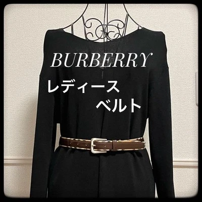 Burberry Mujer Cinturón Cuadros Té Mujer Cinturón Accesorio Original LTD Colección VHT Foto 1 de 4