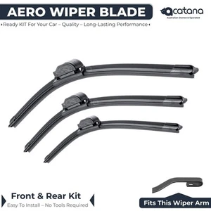 Wiper Blades Kit for Kia Pregio 2002 - 2006 Front Rear Set 21" + 18" + 18" - Picture 1 of 10