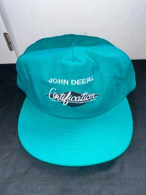 Sombrero de colección John Deere "Certificación John Deere" - verde azulado  Foto 1 de 4