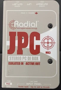 Radial Engineering JPC Stereo Active PC DI Box JENSEN Isolated In ~ 48v ~ XLR - Picture 1 of 4