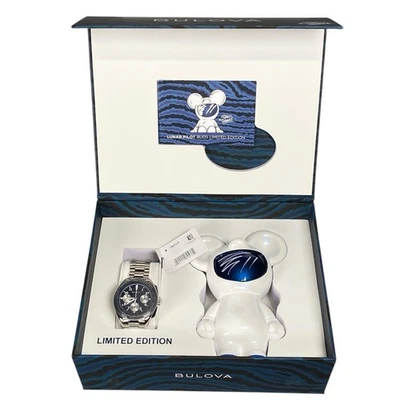 Bulova Lunar Pilot Budii Limited Edition Chronograph 98A329 New In Box #610/5500 - Image 1 of 4