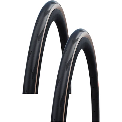 Pack de 2 Neumáticos Schwalbe Pro One 700 x 30 Tubeless Plegables Negro/Transparente Foto 1 de 2