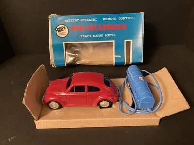 Bandai Volkswagen Beetle, control remoto a batería de metal VW, hecho en Japón 7” Foto 1 de 4