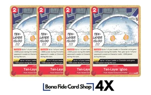 4X One Piece Card Game Ten-Layer Igloo Common OP10-018 English NM Playset 4x - Picture 1 of 2