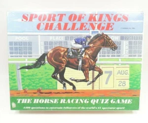 Neu im Karton 1986 Kurlakos Sport of Kings Herausforderung Pferderennen Quiz Brettspiel versiegelt!! - Bild 1 von 5