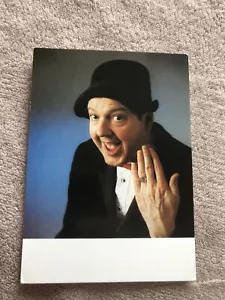 JIMMY CRICKET- COMEDIAN- HAND SIGNED PHOTO CARD - Picture 1 of 2
