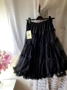 Hell Bunny Black Underskirt Full Petticoat BNWT Size L-XXL - Picture 1 of 4