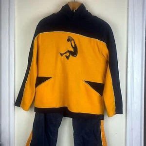 Shaquille O'Neal 34 Logo Fleece Hoodie Track Pants Warm Up Set - Size 16/18 - Picture 1 of 16