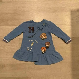 Harry Potter Blue Kids Dress Long Sleeve Size 4T | Casual Party School Preloved - Picture 1 of 6