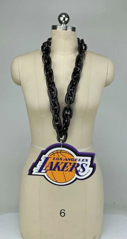 New NBA Los Angeles Lakers  Gameday Tailgate Black Fan Chain Fanchain Cover