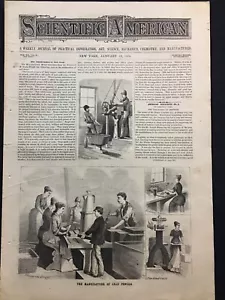 Lead Pencil Factory Jersey City NJ 1893 Columbia Bicycle-Gyroscope - Foto 1 di 11