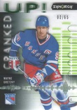 2022-23 Synergy Hockey Cranked Up Green #CU-WG Wayne Gretzky 02/65 Acetate
