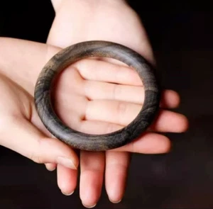 Genuino Dalakan Brazalete de Madera de Agar Salvaje Aloewood Mala Meditación Oración Brazalete - Imagen 1 de 8