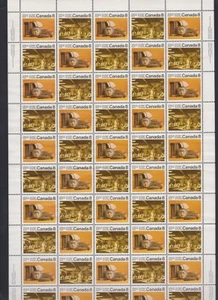 Canadá- 570-1 INDIOS DE LA COSTA DEL PACÍFICO Hoja Completa PBs Estampillada sin montar o nunca montada - Imagen 1 de 1