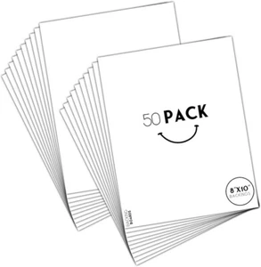 Tapis photo 8x10 planches de support mates pour pack d'encadrement contient 50 planches de support - Photo 1/7