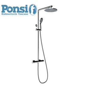 Asta colonna doccia PONSI ROUND-T telescopica MIX MECCANICO  deviatore a 2 vie - Imagen 1 de 3