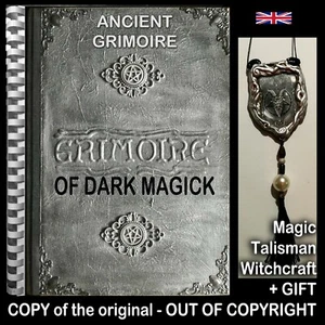 Antique Manuscript Book Ancien Grimoire Dark Magick Witchcraft Occult Esoteric 1 - Picture 1 of 24