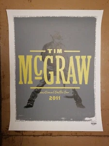 2011 Tim McGraw EMOTIONAL TRAFFIC TOUR Concert Poster Print Unnumbered - Picture 1 of 4