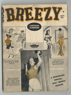 Breezy #10 Cartoon Comics Diane Wagner Carol Blake 1955 Magazine Humorama M32576 - Image 1 of 2