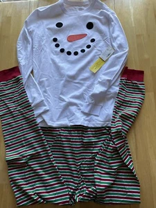 NWT Adult Men Women Mom Gymboree Gymmies Snowman Pajamas Small - Picture 1 of 3
