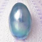 Silberblau Osmena Nautilus Mabe Perle glänzend metallic glänzend Glanz Indonesien 2,65g