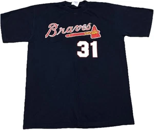 Vintage 90s Majestic Atlanta Braves Greg Maddux Men’s Size Large T-shirt - Picture 1 of 5