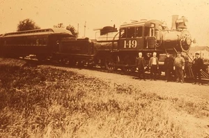 RDG reading railroad newton,pa 4-4-0 149 b-w slide - Picture 1 of 1