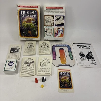 House of Danger: A Choose Your Own Adventure Strategy Board Game -100% Complete - Image 1 of 4