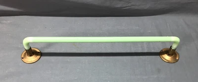 Antique Vintage Jadeite Green Glass 15" Washcloth Towel Bar Old 1377-25B - Image 1 of 4
