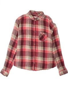 FAT FACE Girls Flannel Shirt 13-14 Years Red Check Cotton WF09 - Picture 1 of 3