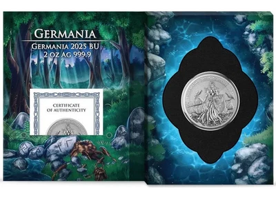 2025 Germania Mint Lady Germania 2 oz Silver Bullion Coin with Mintage of 1000 - Image 1 of 4