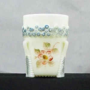 VASO DE VIDRIO NATILLAS MARFIL DECORADO VERMONT EAPG US GLASS #15060 - Imagen 1 de 4