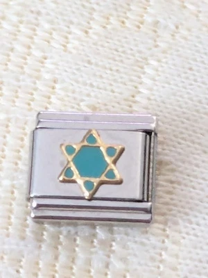 Auténtico Zoppini Italiano 9mm Dije Estrella de David Inoxidable y 18k L65 Foto 1 de 4