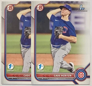 (2) Cade Horton 2022 Bowman Draft 1° Edizione BD-193 1° Prospect Rookie Cubs 🔥 - Foto 1 di 2