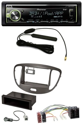 Pioneer MP3 USB CD DAB AUX Autoradio für Hyundai i10 2008-2013 dunkelsilber - Bild 1 von 4