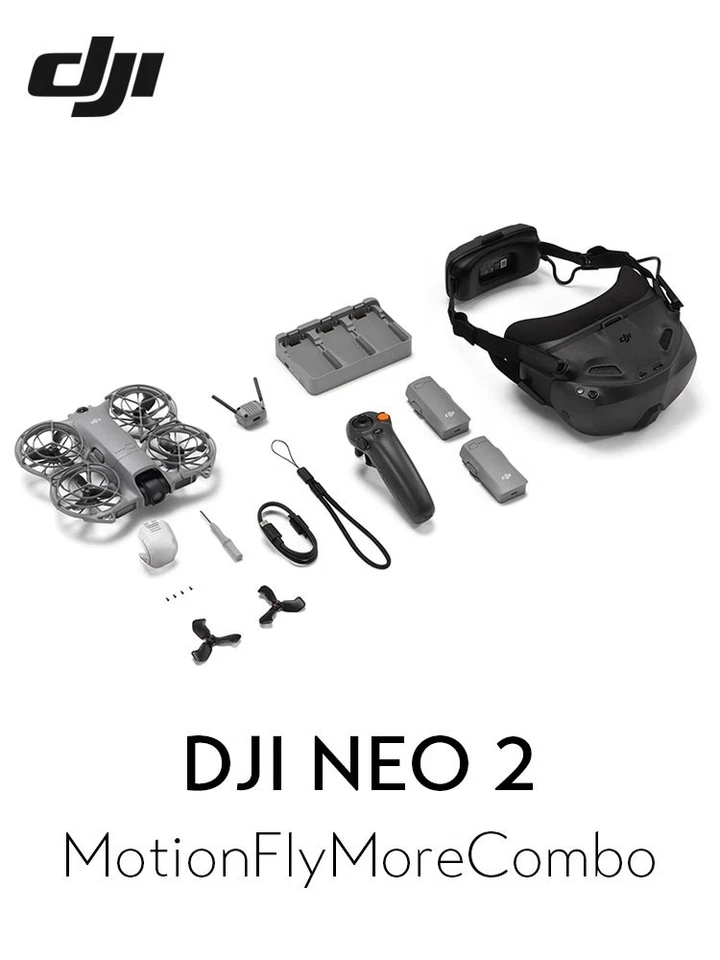 DJI NEO 2  Motion Fly More Combo 3 Batteries + Goggles N3 (US Duty Free) - Image 1 of 1