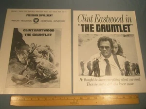Advertising Manual THE GAUNTLET Press Book CLINT EASTWOOD 9 Pages [Z106a] - Picture 1 of 2