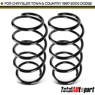 Pair 2 Coil Spring Set for Chrysler Town & Country Dodge Caravan Plymouth Front - Image 1 of 4