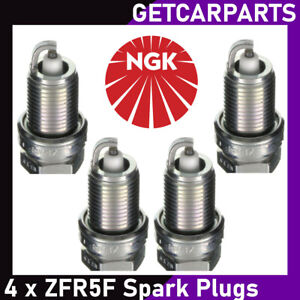 NGK Spark Plugs x 4 for Fiat 500, Doblo, Punto & Panda (See Below) ZKR7A-10