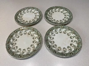 Dunn Bennett "Perfecto" Imperial Semi China England Dinner Plates - set of 4 - Picture 1 of 11