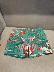 Talbots - Grüner Dschungeldruck Baumwolle Chino Shorts, Gr. 8 - Bild 1 von 9