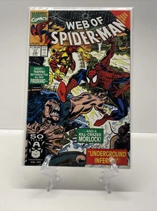 Marvel Comics Web of Spiderman #77 June 1991 Alex Saviuk Cover - Picture 1 of 11